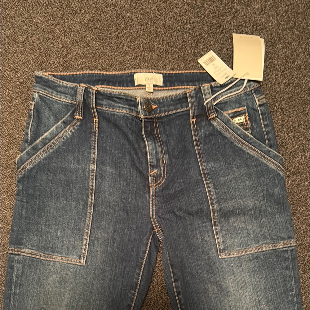 Joie Women’s Cropped Zipper Bottom Blue Jeans- Size 31 - Picture 2 of 6
